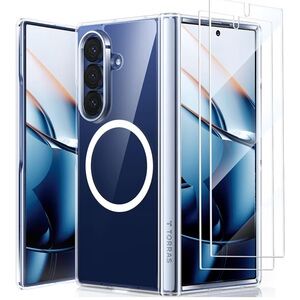 TORRAS Magnetic Shockproof for Samsung Galaxy Z Fold 7 Case W/Screen Protector